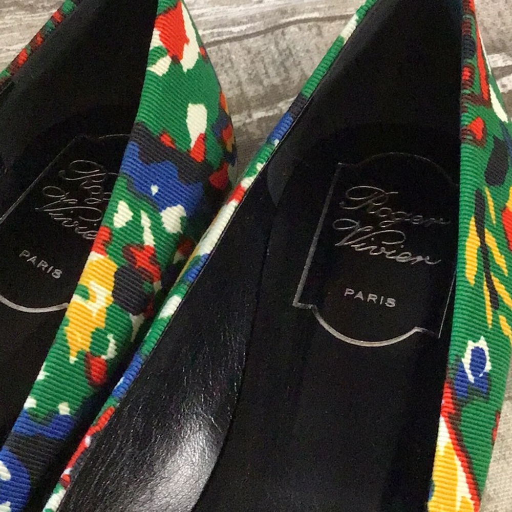 Roger Vivier Buckle Flats Sz 39.5 - Picture 8 of 11